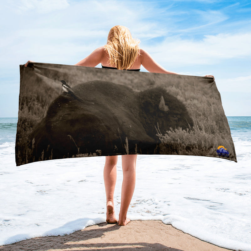 The Bison and the Magpie Towel - Go Wild Photography [description]  [price]
