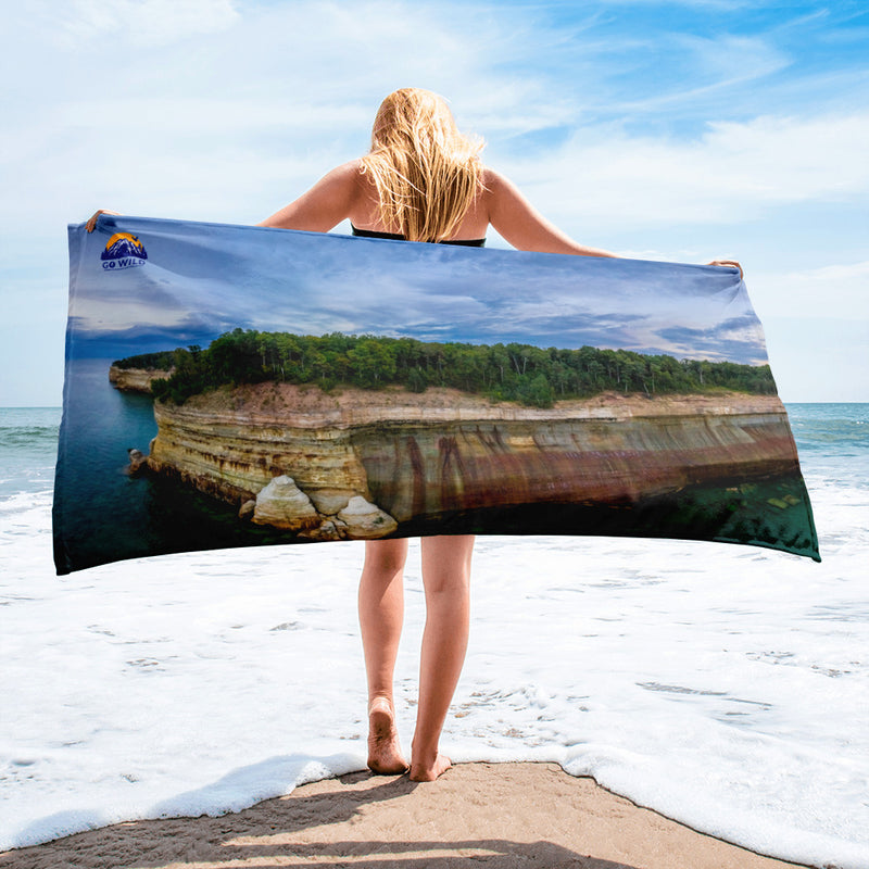 Pictured Rocks National Shoreline Towel - Go Wild Photography [description]  [price]