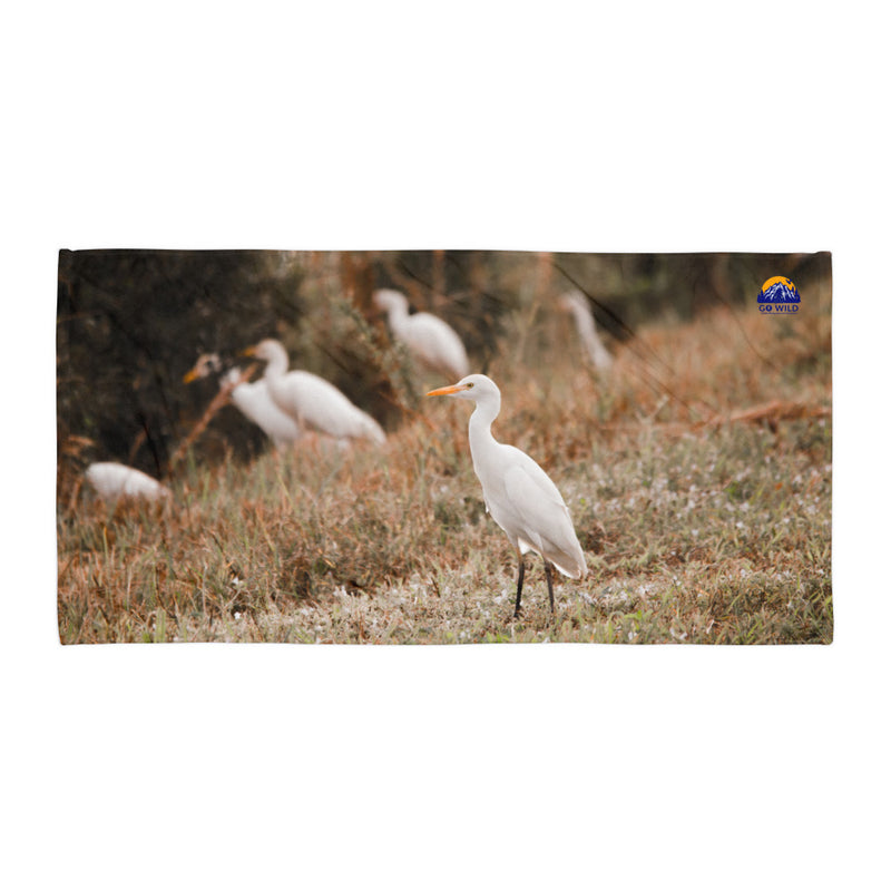 Winter Egret Towel - Go Wild Photography [description]  [price]