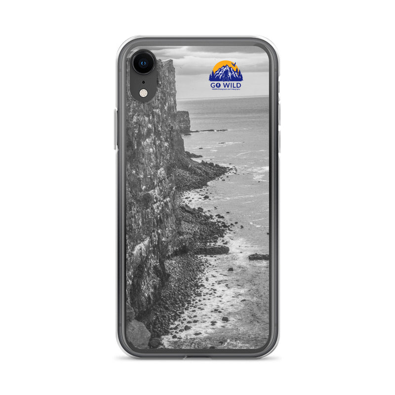 Bird Cliffs Black and White iPhone Case - Go Wild Photography [description]  [price]