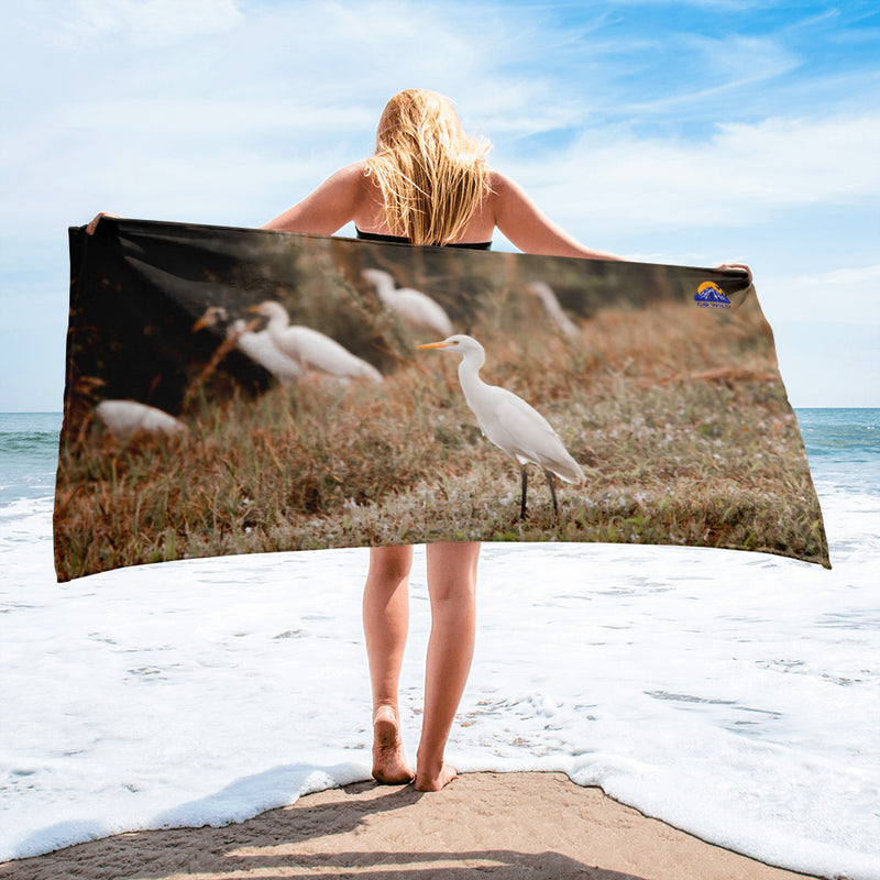 Winter Egret Towel - Go Wild Photography [description]  [price]