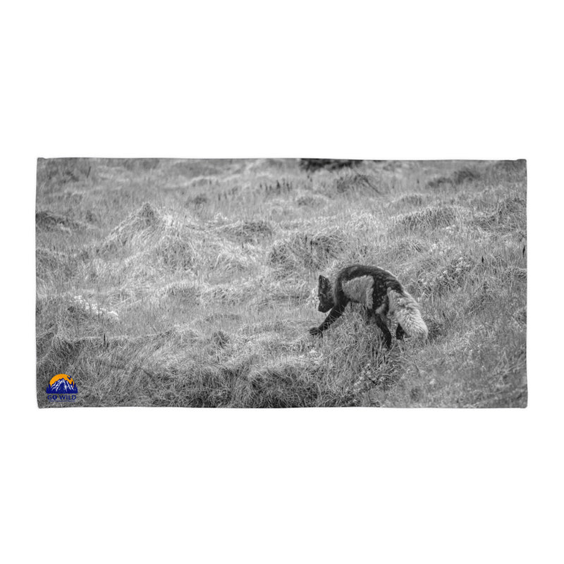 Black and Arctic Fox Towel - Go Wild Photography [description]  [price]