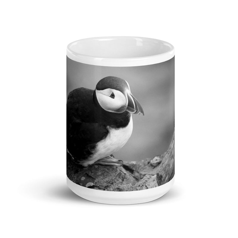 Black and White Arctic Puffin Coffee Mug - Go Wild Photography [description]  [price]