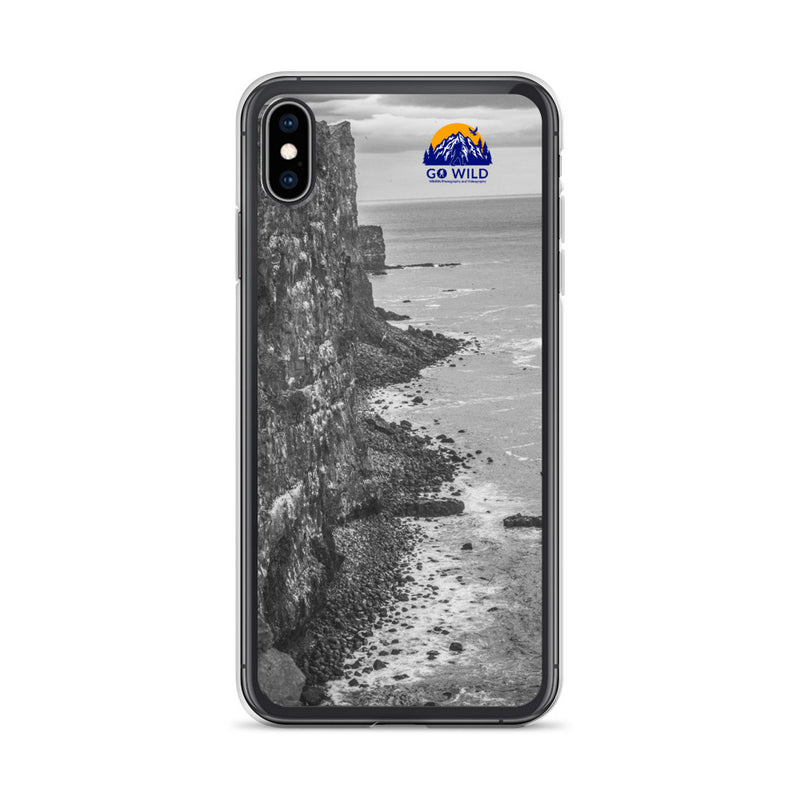 Bird Cliffs Black and White iPhone Case - Go Wild Photography [description]  [price]